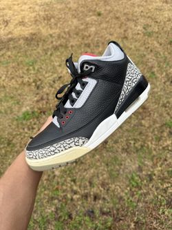 Jordan Retro 3s Black Cement 3s Sz 10 AUTHENTIC