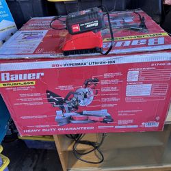 bauer 7in miter saw 20v with battery and charger