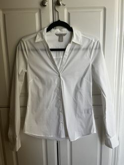 Button Up White Blouse