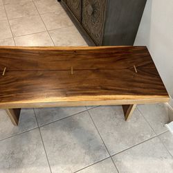 Word Market Live Edge Console Table 