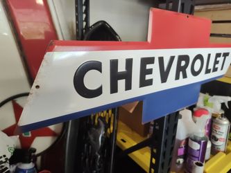 Garage Chevrolet Wall Sign Bowtie Embossed