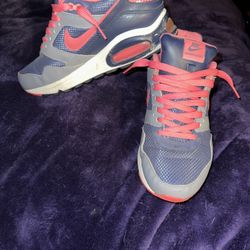 Nike Air Max Navigate Navy/Pink/Gray Athletic Running Shoes US Size 8.5