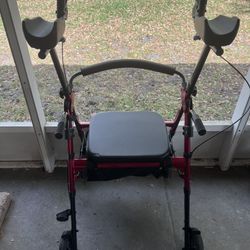 Upright Walker With Seat