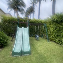 Playground Set- Double slides double swing