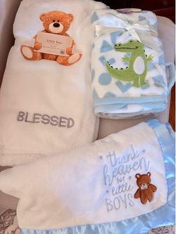 3 Brand new baby blankets