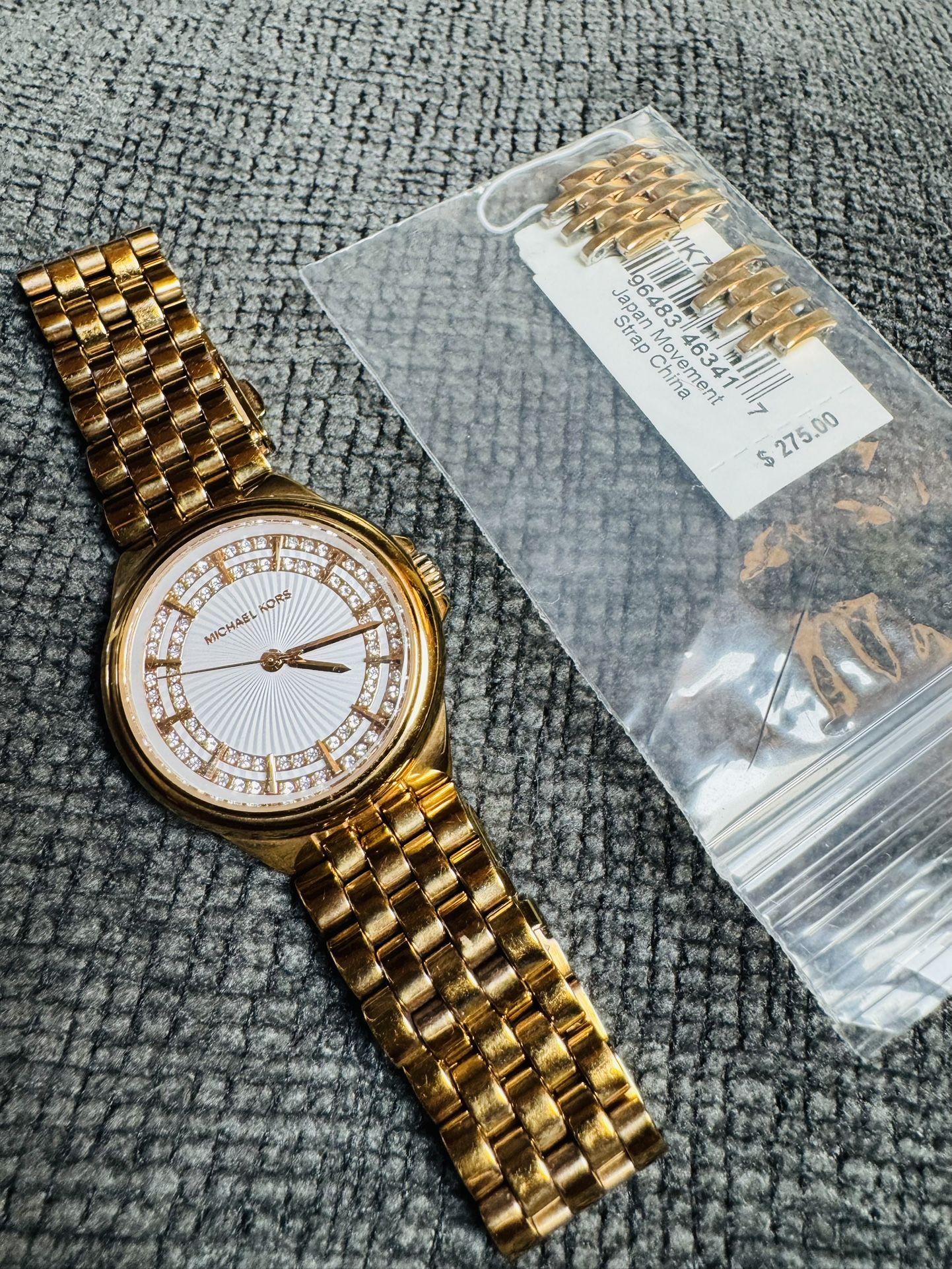 Michael Kors Gold Stainless Steel Women’s Watch MK7085 – Crystal Dial