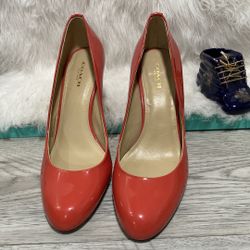 Coach Rosey patent heels size 8.5 B 