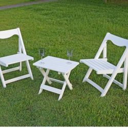 3 piece White bistro set