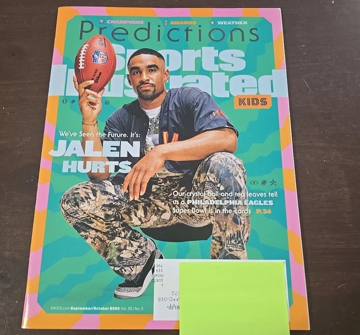 Sports Illustrated For Kids September/October 2023 Lionel Messi Uncut Sheet