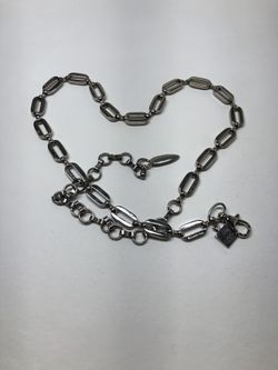 Vintage Kenneth Cole SILVER METAL Belt