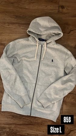 Polo Zip-Up Hoodie Size L