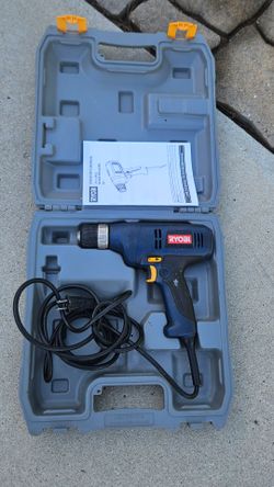 Ryobi 3/8" electric drill with case