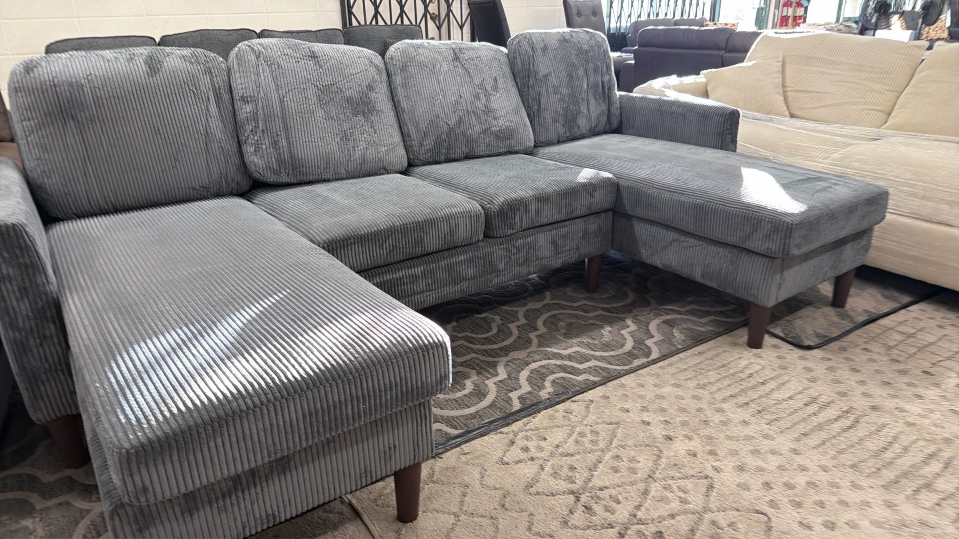 New 100x58 Sectional Couch / Free Delivery
