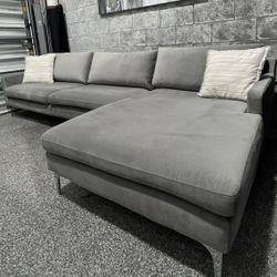 Gray Soft Modern Sectional 