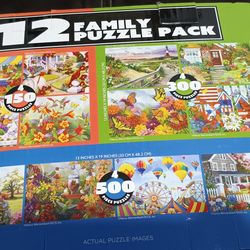 PUZZLES NEW 12 SETS IN SEALED BAGS