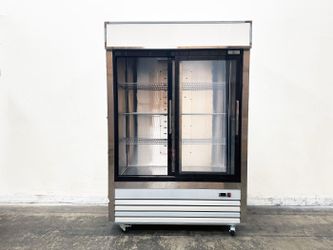 NSF 54 inches Two Slide glass Door Refrigerator AKRG-13781