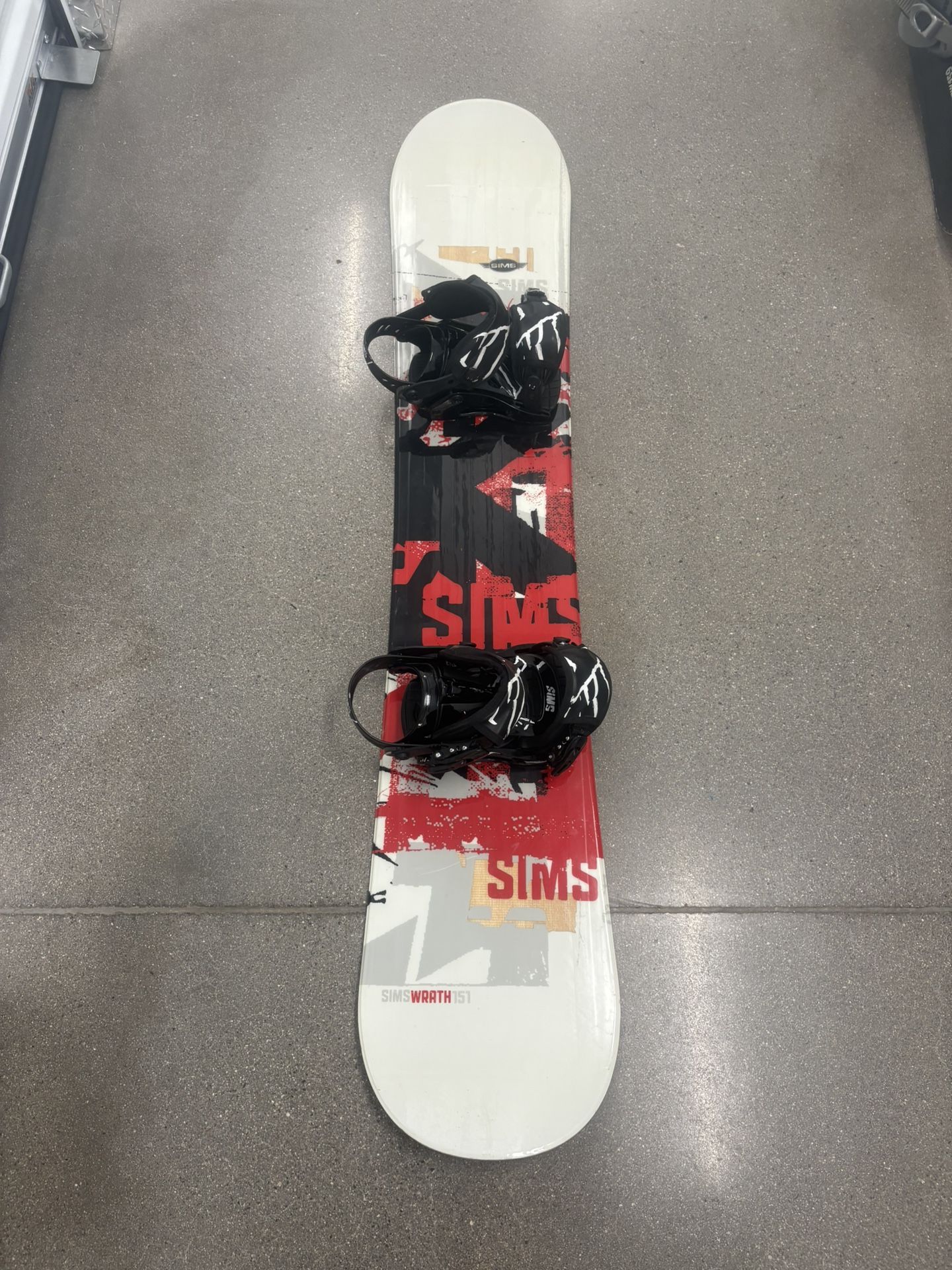 Sims 151CM Snowboard with Sims Bindings