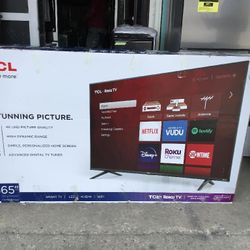 65’ Inch TCL 4K Smart Roku Tv…$350.00!!