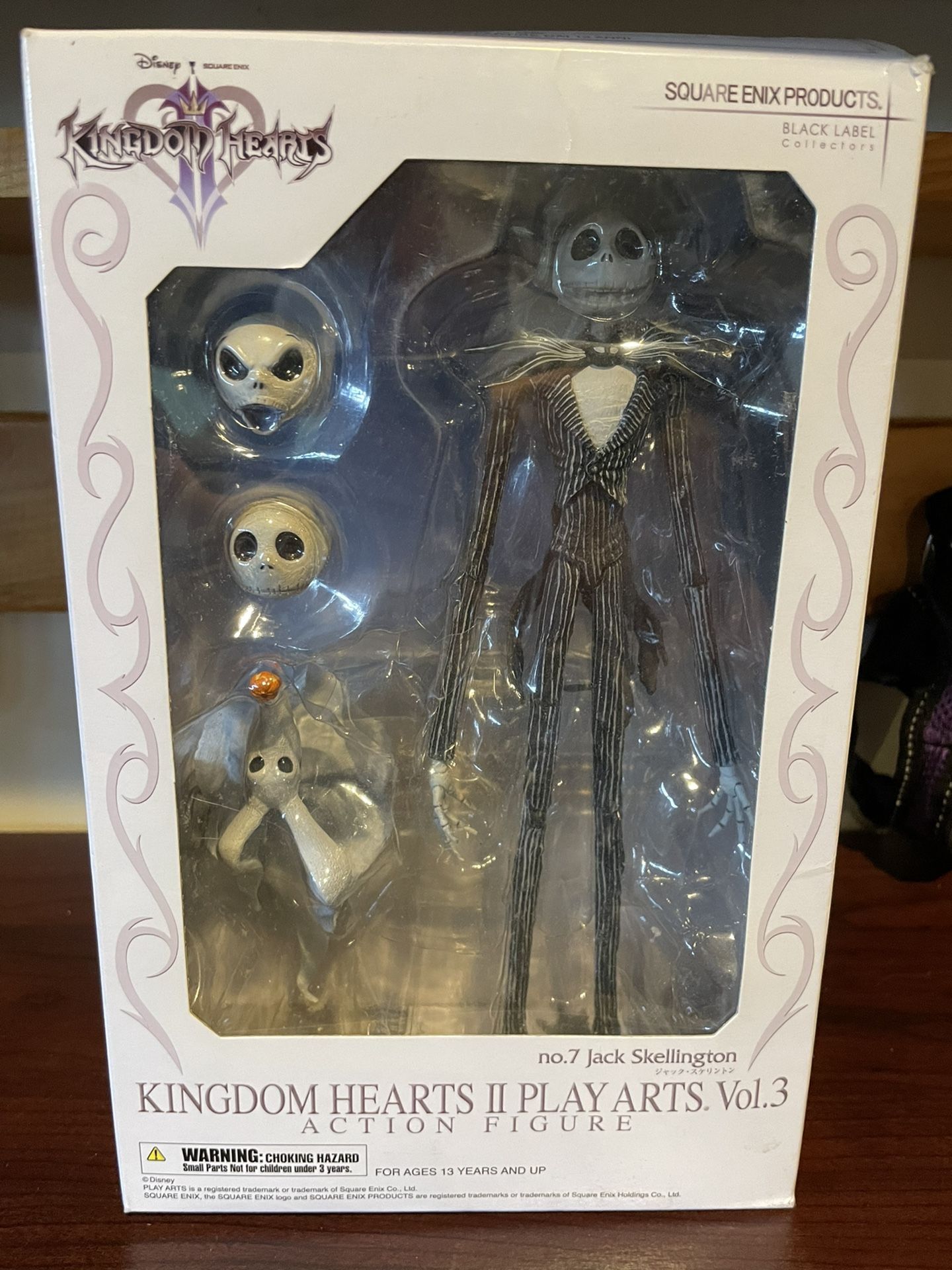Kingdom Hearts: Jack Skellington Play Arts Action Figure - NEW IN BOX