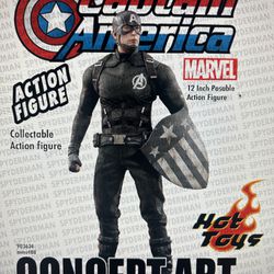 Captain America Concept Art Collectible Sixth Scale Figure Hot Toys.  Mms488