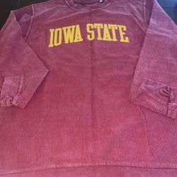 Women’s PressBox By Royce Apparel IOWA STAE CYCLONES  Large sweater 100%Cotton 