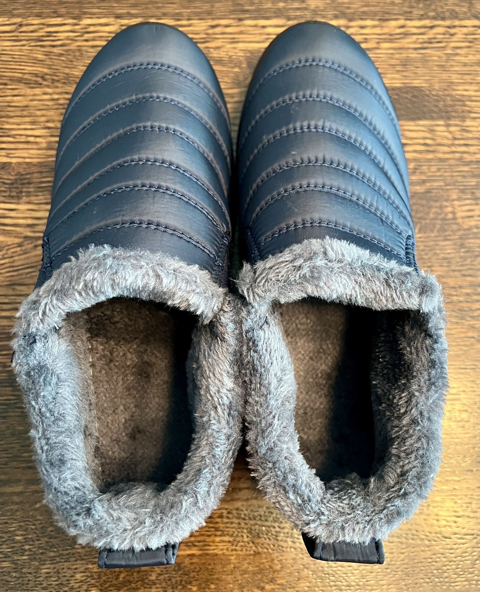 Women's Blue Winter Warm Fur Snow Boots Size 9.5