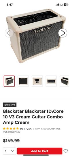 Blackstar Amp Cream