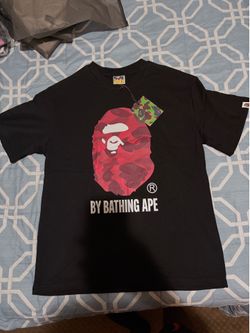 Red camo bape tee