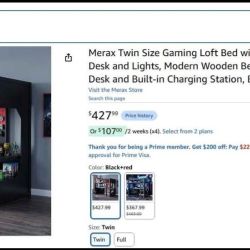 Loft Gamer Twin Bed