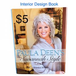 $5 PAULA DEEN’S DEEN SAVANNAH STYLE BOOK INTERIOR DESIGN DESIGNERS IDEAS HOME DECOR FASHION SOUTHERN GEORGIA BRANDON BRANCH COFFEE TABLE LIKE NEW 
