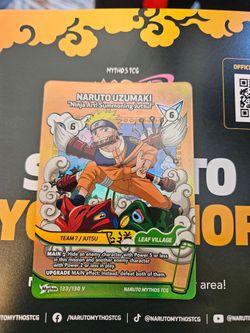 SDCC 2026 Naruto Mythos TCG Naruto Uzumaki IGN Promo Card Exclusive In Hand