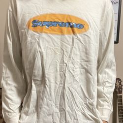 Supreme Long Sleeve Yellow Logo