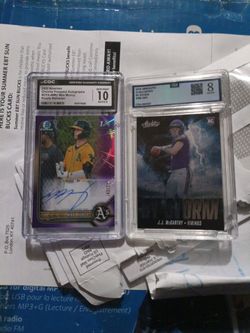 2 graded cards