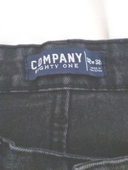 Company Eighty One Size 32/32 Black Jeans Tapered Leg