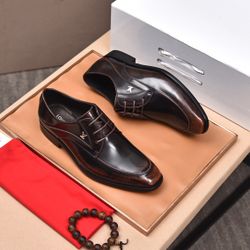 LV Men’s Leather Shoes With Box 2026 New 