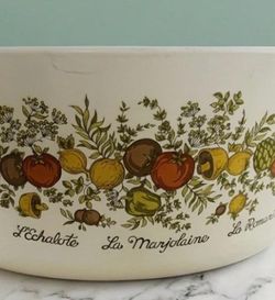 CORNING WARE B-4-B 4 Quart Spice of Life Dimpled Glass Lid. Vintage.