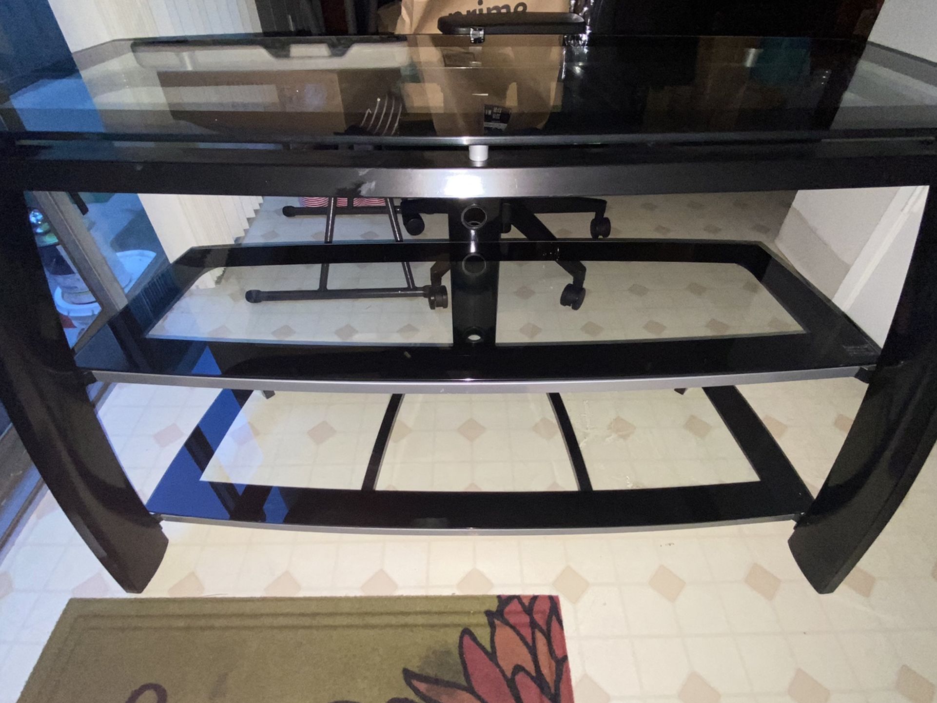 Glass TV Stand (great Condition)