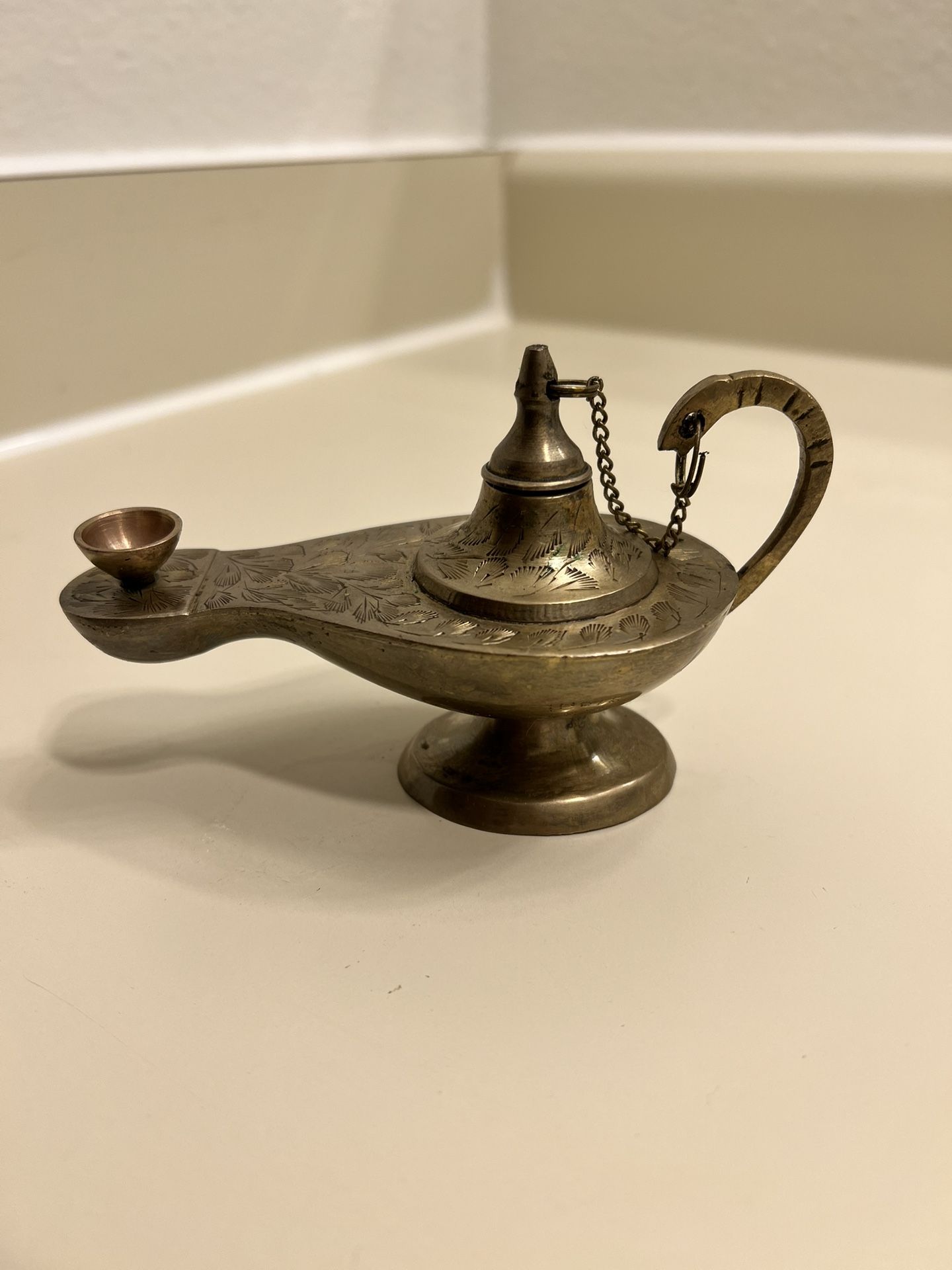 Vintage Brass Oil Genie Lamp