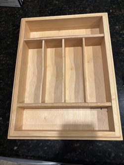 Wooden Cutlery Drawer Organizer Tray