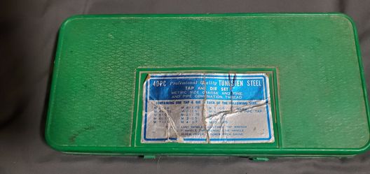 Tap and Die Set with Tap Drill Chart Cash only crossroads are Hayden and Indian school