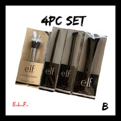 NIB e.l.f. 4pc Makeup Brush Set B