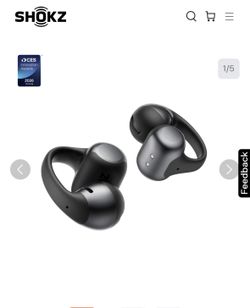 Shokz OpenDots 1 Earphones - Black - New, open box