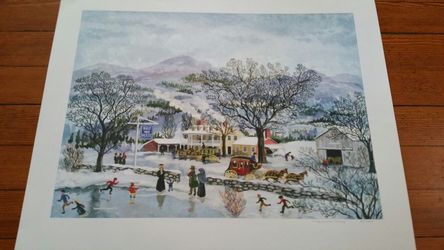 Signed Maxwell Mays "Half way house" Print