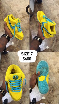Nike SB Dunk Low Grateful Dead Bears Yellow size 7