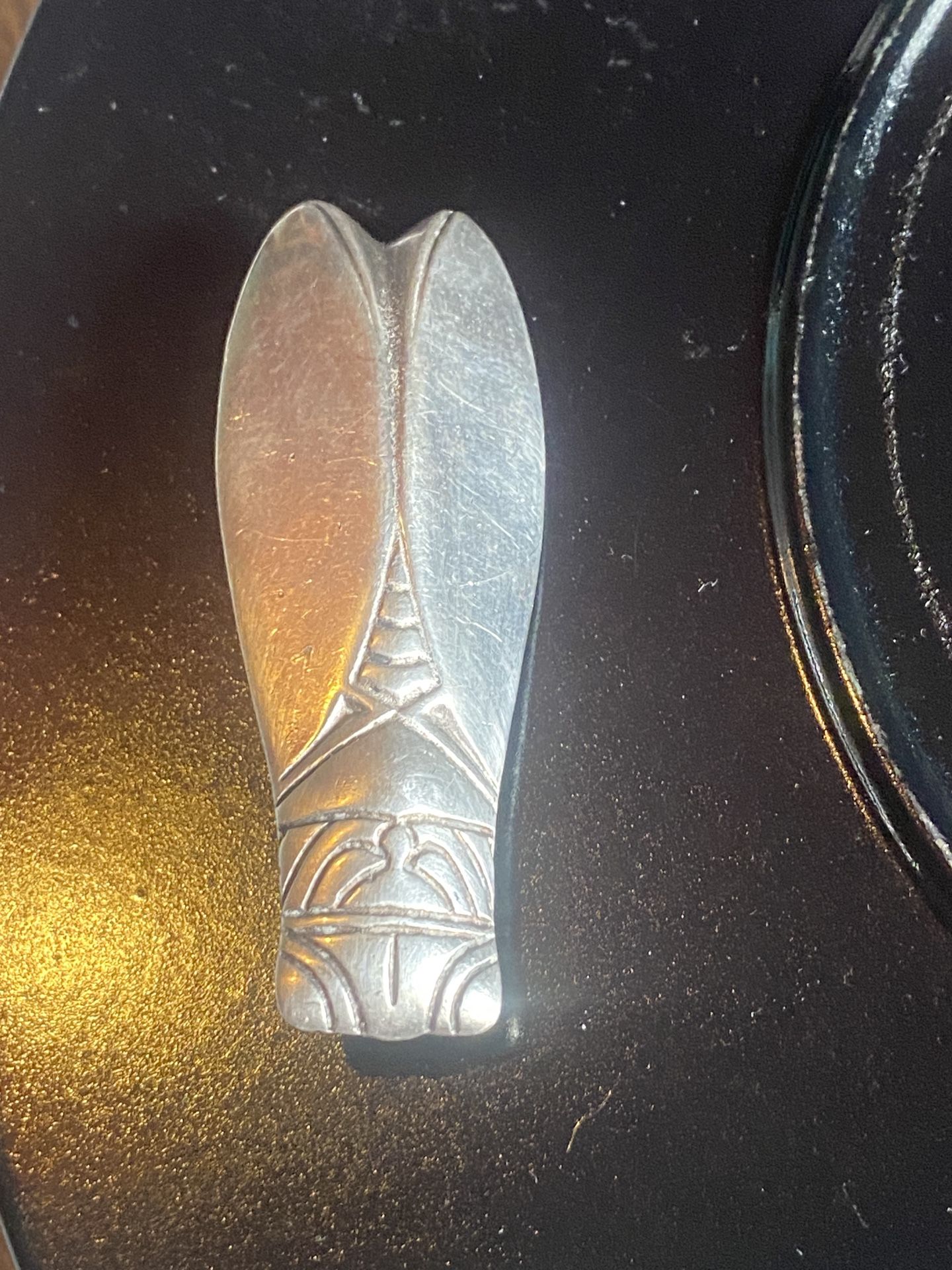 VINTAGE French Cicada Pin