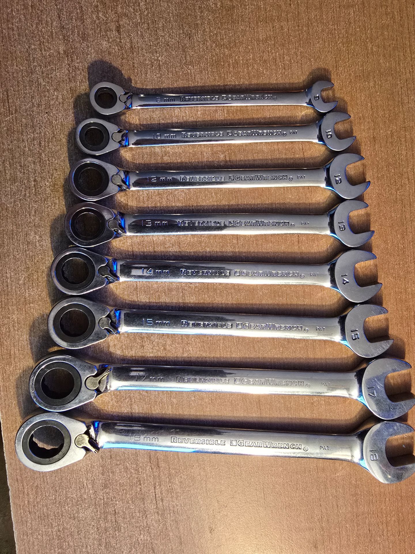 GEARWRENCH Reversible Ratcheting 12pt Combination Wrench Metric set