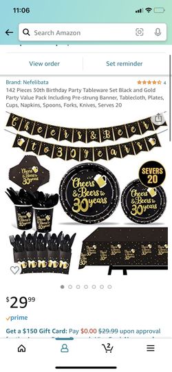 30th Birthday Party Supplies