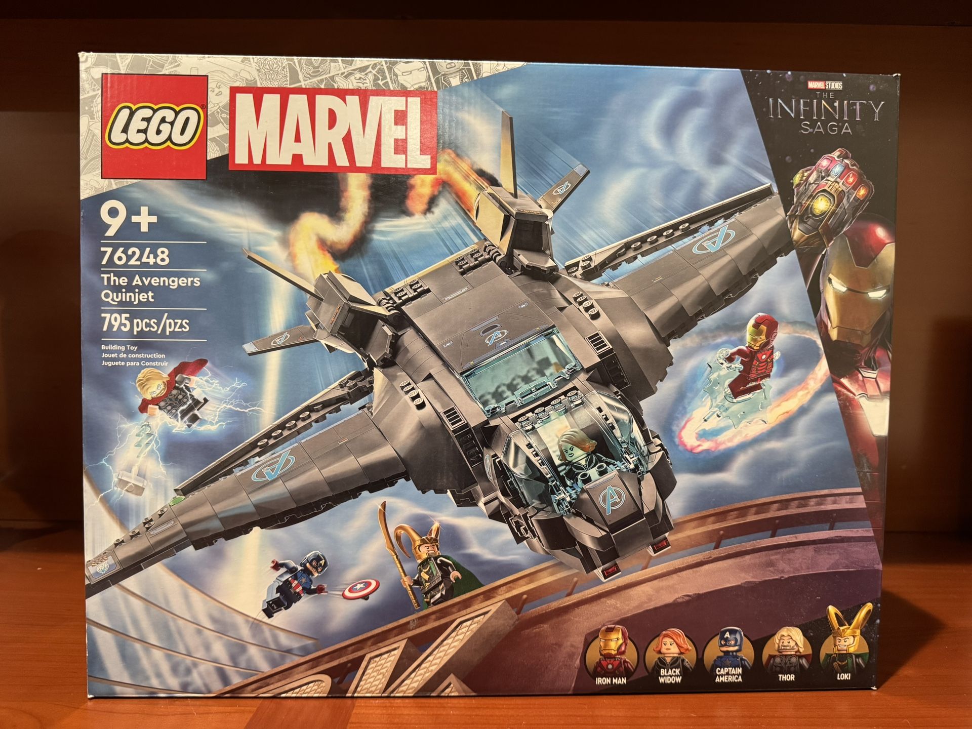 LEGO Marvel The Avengers Quinjet Infinity Saga Set 76248