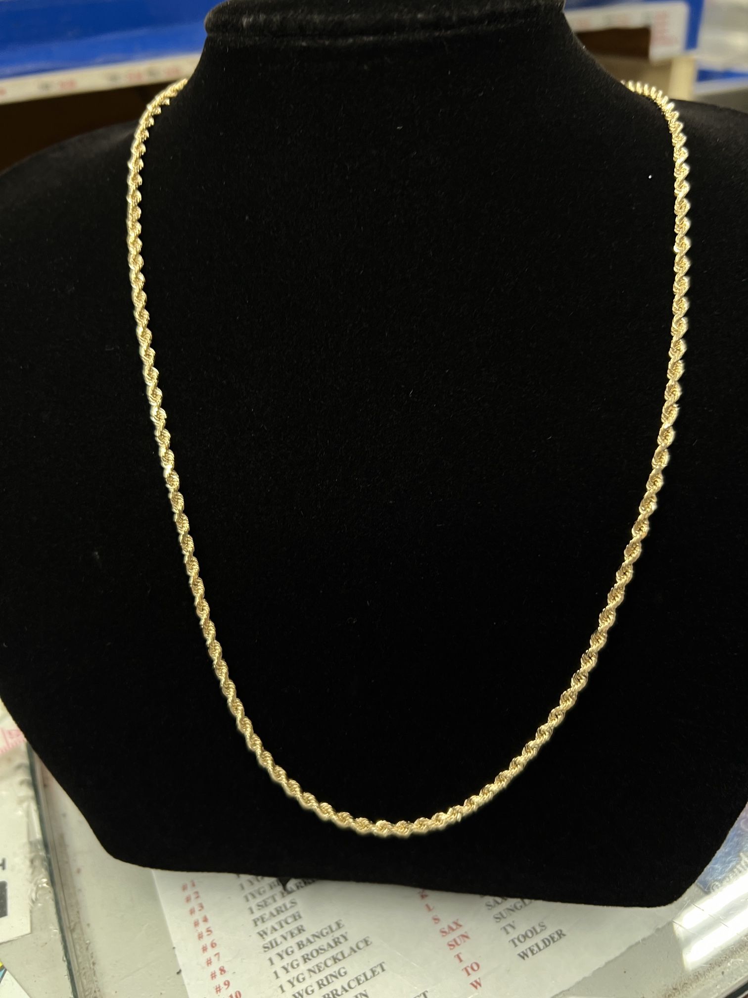 $1625 Yellow Gold Rope Chain