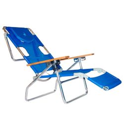 Ostrich Lightweight Lawn/Beach Reclining Lounge Chair w/ Footrest/Cup Holder/Carry  Strap ~ $75 OBO